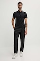 Bavlněné polo tričko Karl Lagerfeld 542200.745002 černá SS24
