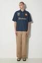 PLEASURES polo shirt Wyatt Boxy Polo P24SU036.NAVY navy SS24