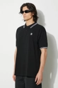 AAPE cotton polo shirt black AAPPOM1421XXM