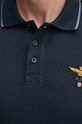 Aeronautica Militare top a maniche lunghe in cotone PO1653P82 blu navy