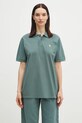 Carhartt WIP polo de bumbac S/S Chase Pique Polo I023807.2N0XX verde AA00