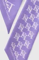 Шелковый платок на шею Elisabetta Franchi фиолетовой