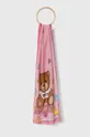 rózsaszín Moschino sál selyemkeverékből Női