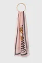 рожевий Шарф з домішкою шовку Moschino Жіночий