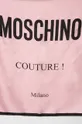 Hodvábna šatka Moschino ružová
