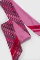 Шелковый платок на шею Furla розовый
