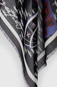 Karl Lagerfeld chusta z domieszką jedwabiu 240W3302 czarny SS24