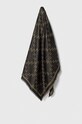 Karl Lagerfeld chusta z domieszką jedwabiu tkanina czarny 240W3305