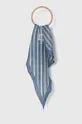 kék Lauren Ralph Lauren kendő selyemkeverékből Női