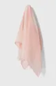 ružová Šatka s prímesou hodvábu Lauren Ralph Lauren Dámsky