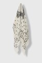 Weekend Max Mara chusta wełniana tkanina beżowy 2415541034600