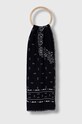 Weekend Max Mara chusta wełniana tkanina granatowy 2415541034600