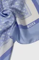 Шелковый платок на шею BOSS голубой