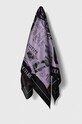 Versace Jeans Couture chusta jedwabna tkanina fioletowy 76HA7H02.ZG253
