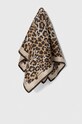Weekend Max Mara apaszka jedwabna dzianina brązowy 2415541135600