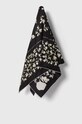Lanvin chusta jedwabna tkanina czarny 6L9090.SR557