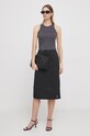 Calvin Klein Jeans spódnica J20J222619 czarny SS24