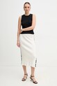 Dkny spódnica DJ4R0117 beżowy SS25