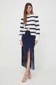 Twinset fusta 241TP3351 bleumarin SS24