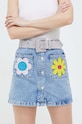 Moschino Jeans spódnica jeansowa niebieski 0103.3236