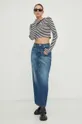 MAX&Co. spódnica jeansowa x CHUFY niebieski