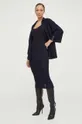 Βαμβακερή φούστα Armani Exchange σκούρο μπλε