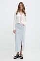 Liu Jo fustă din denim UA4266.DS049 albastru SS24