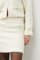 Sukňa s prímesou vlny Gestuz béžová 10908760