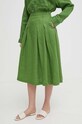 United Colors of Benetton gonna di lino 4AGHD0039 verde SS24