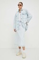 Τζιν φούστα American Vintage JUPE LONGUE JOY13EE24 μπλε SS24