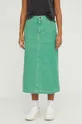 Rifľová sukňa American Vintage zelená