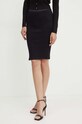 Suknja Guess DENISA bez uzorka crna W4GD0S.KC790