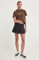 Bavlnená sukňa Superdry W7210319A.02A sivá SS24