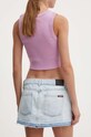 Îmbrăcăminte Superdry fustă din denim W7210317A.2LB albastru