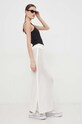 Tommy Jeans fustă din bumbac DW0DW17878 bej SS24