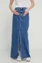 Rifľová sukňa Tommy Jeans modrá