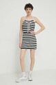 Tommy Jeans fustă din bumbac DW0DW17961 negru SS24