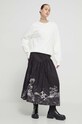 Bavlněná sukně Desigual SALERNO 24SWFW11 černá SS24