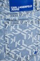 Karl Lagerfeld Jeans spódnica jeansowa niebieski 241J1201