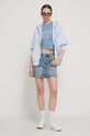 Guess Originals fustă din denim W4GG53D4ON1 albastru SS24