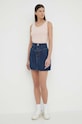 Levi's fustă din denim A7515 bleumarin SS24
