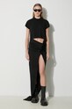 Rick Owens spódnica jeansowa Denim Skirt Edfu Skirt Long DS01D1348.SBB.09 czarny SS24