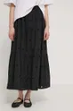 Βαμβακερή φούστα Desigual VICENZA μαύρο