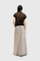 Βαμβακερή τζιν φούστα AllSaints NOIR MAXI SKIRT Γυναικεία