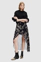 AllSaints spódnica SLVINA OTO SKIRT casual czarny WS525Z