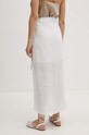 Odzież Sisley spódnica lniana 41I4L002D biały