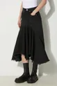 black VETEMENTS denim skirt Denim Midi Skirt