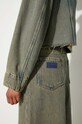 GANNI denim skirt Overdyed Heavy Denim Maxi Skirt J1477 brown