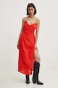 Хлопковая юбка Never Fully Dressed Jaspre Skirt NFDSK455 красный SS24