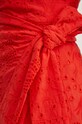 Never Fully Dressed fusta din bumbac Jaspre Skirt rosu NFDSK455